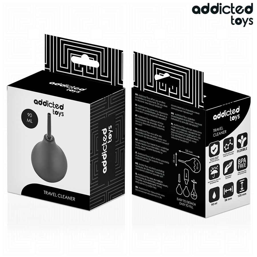 ADDICTED TOYS - TRAVEL ANAL CLEANER SIZE S 90 ML - My naughty haven #