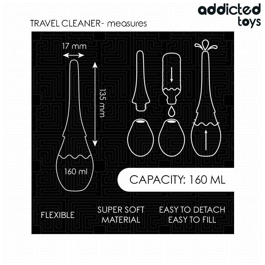 ADDICTED TOYS - TRAVEL CLEANER SILICONE MODEL 3 - My naughty haven #