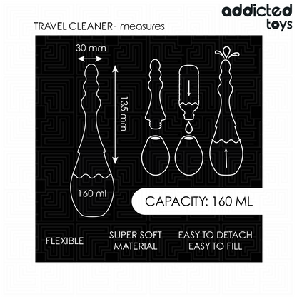ADDICTED TOYS - TRAVEL CLEANER SILICONE MODEL 4 - My naughty haven #