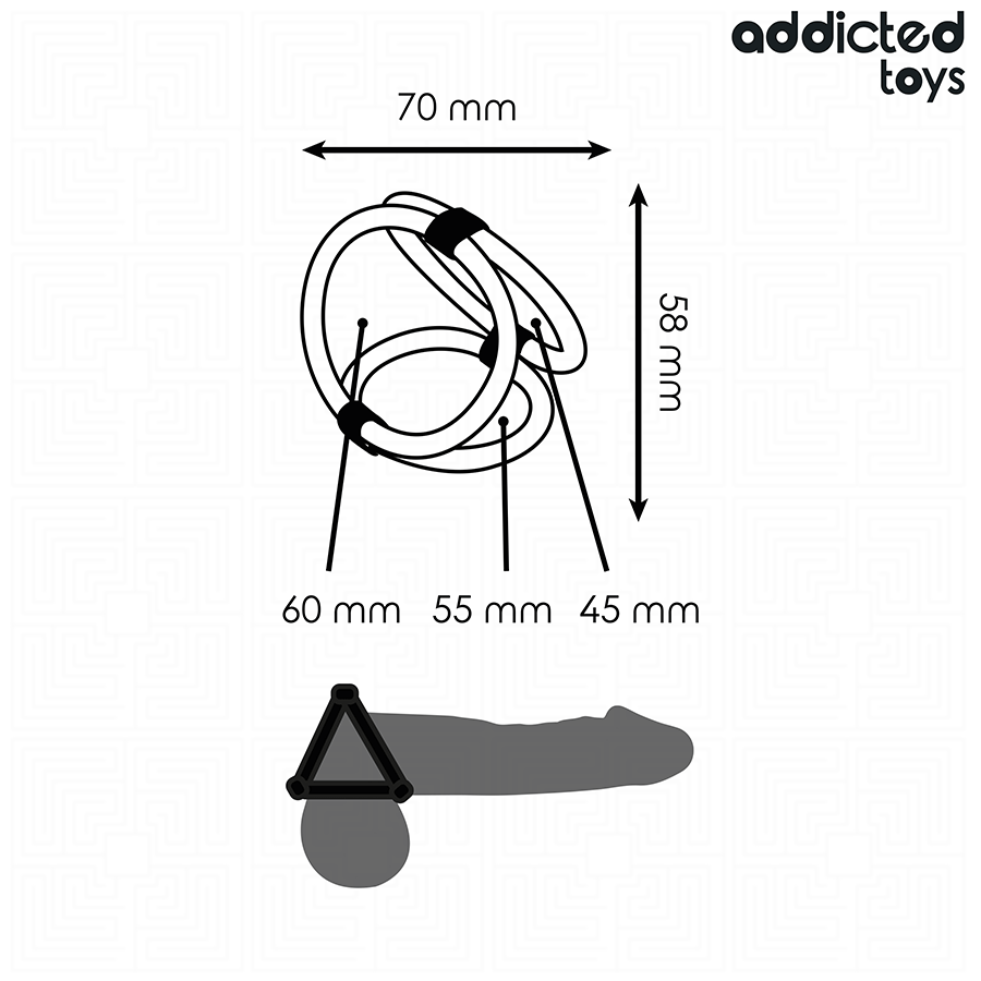 ADDICTED TOYS - TRIPLE PENIS RING - My naughty haven #