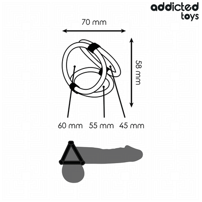 ADDICTED TOYS - TRIPLE PENIS RING - My naughty haven #