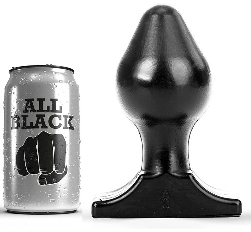 ALL BLACK - ANAL PLUG 16X8 CM - My naughty haven #