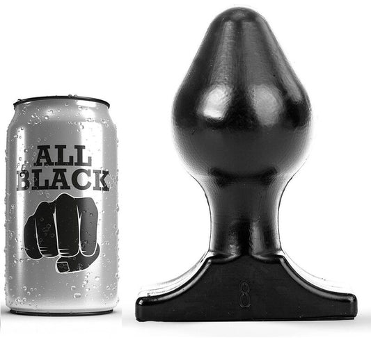 ALL BLACK - ANAL PLUG 16X8 CM - My naughty haven #