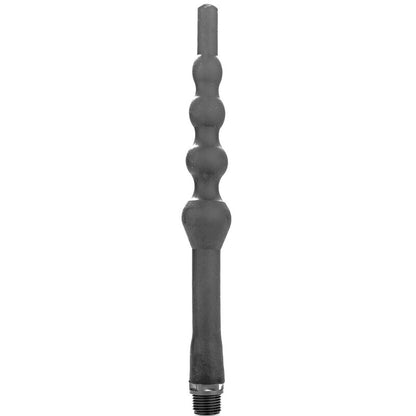 ALL BLACK - BEADED SHOWER ANAL SILICONE 27 CM - My naughty haven #