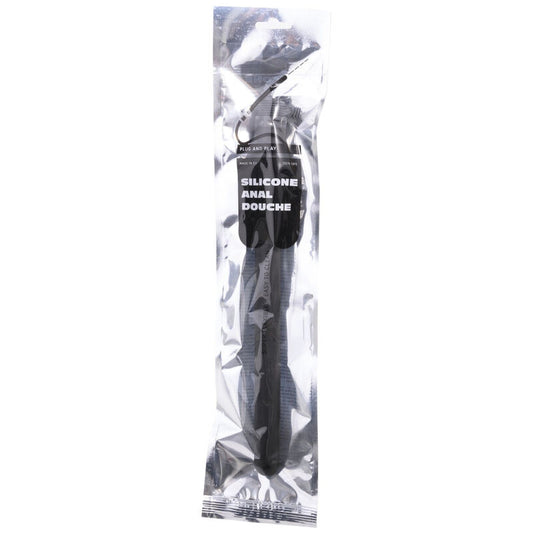 ALL BLACK - BEADED SHOWER ANAL SILICONE 27 CM - My naughty haven #