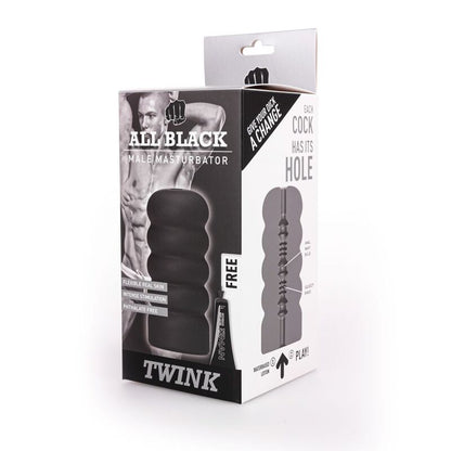 ALL BLACK - MASTURBATOR TWINK - My naughty haven #