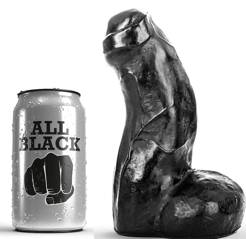 ALL BLACK - REALISTIC DONG BLACK 17 CM - My naughty haven #