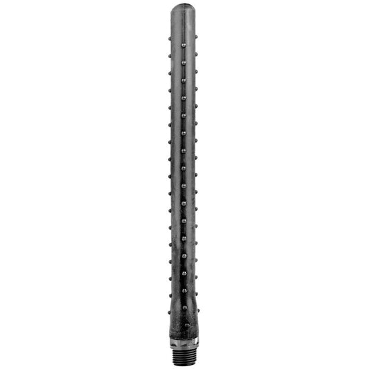 ALL BLACK - RIDGED SHOWER ANAL SILICONE 27 CM - My naughty haven #