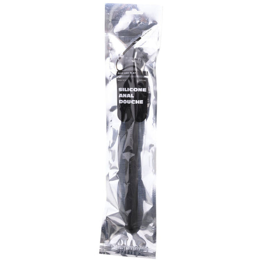 ALL BLACK - SHOWER ANAL SILICONE SISTEMA STOPPER 27 CM - My naughty haven #