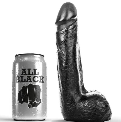 ALL BLACK - SOFT BLACK REALISTIC DILDO 20 CM - My naughty haven #
