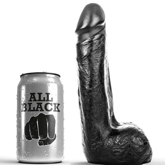 ALL BLACK - SOFT BLACK REALISTIC DILDO 20 CM - My naughty haven #