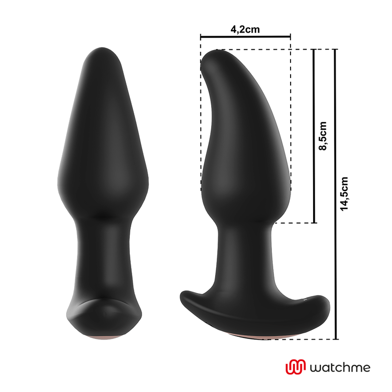 ANBIGUO - WATCHME REMOTE CONTROL ANAL PLUG VIBRATOR WITH ROTATION OF AMADEUS PEARLS - My naughty haven #