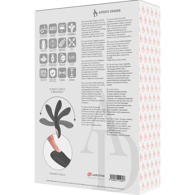ANNE'S DESIRE - CURVE REMOTE CONTROL TECHNOLOGY A WATCHME ЧЕРНО/ЗЛАТНО