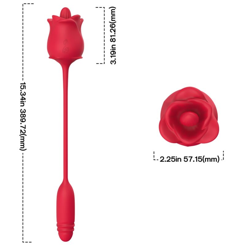 ARMONY - 3-IN-1 PINK, STIMULATOR, SUCTION AND UP&DOWN WITH RED TAIL - My naughty haven #