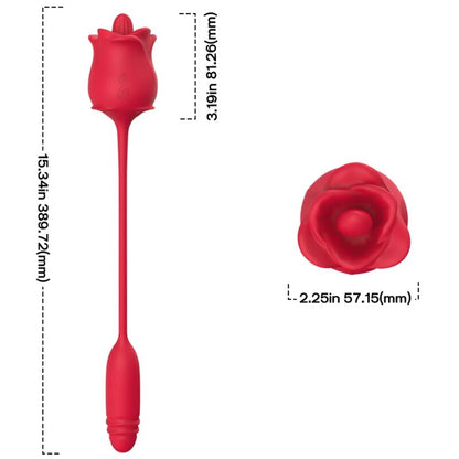 ARMONY - 3-IN-1 PINK, STIMULATOR, SUCTION AND UP&DOWN WITH RED TAIL - My naughty haven #