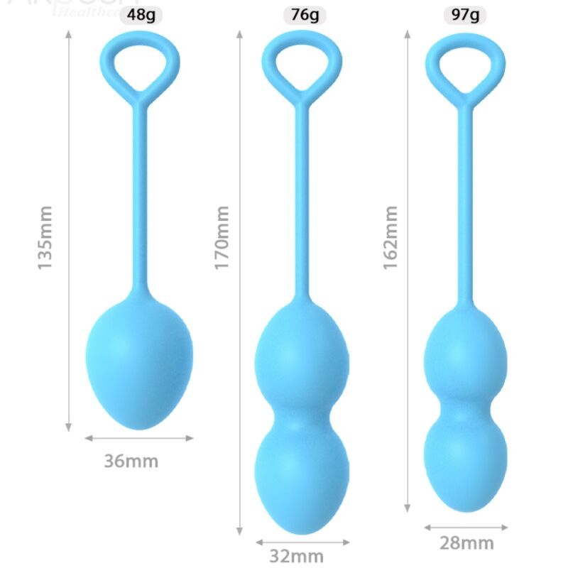 ARMONY - ANABIOSIS VAGINAL DUMBBELL 3 LEVELS BLUE - My naughty haven #
