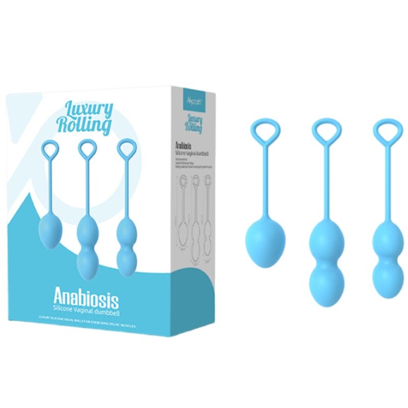 ARMONY - ANABIOSIS VAGINAL DUMBBELL 3 LEVELS BLUE - My naughty haven #