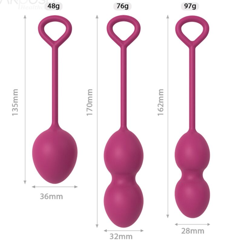 ARMONY - ANABIOSIS VAGINAL DUMBBELL 3 LEVELS BURGUNDY - My naughty haven #