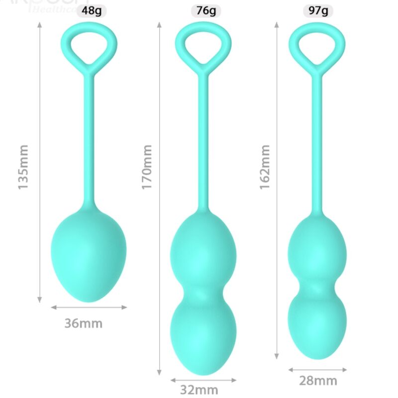 ARMONY - ANABIOSIS VAGINAL DUMBBELL 3 LEVELS GREEN - My naughty haven #