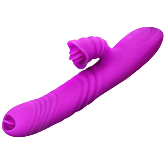 ARMONY - ANGELIA MULTIFUNCTION VIBRATOR DOUBLE TONGUE VIOLET HEAT EFFECT - My naughty haven #