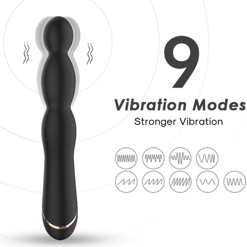 ARMONY - BAMBU VIBRATOR ADJUSTABLE BLACK - My naughty haven #