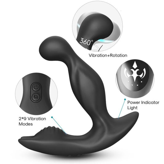 ARMONY - BAT KING VIBRATOR ANAL PROSTATE ROTATOR REMOTE CONTROL BLACK - My naughty haven #