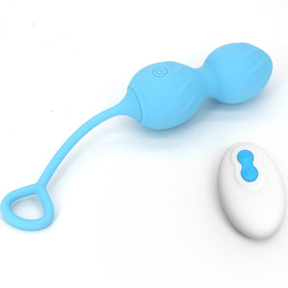 ARMONY - BLOSSOMS VAGINAL DUMBBELL VIBRATION REMOTE CONTROL 10 VIBRATIONS BLUE - My naughty haven #