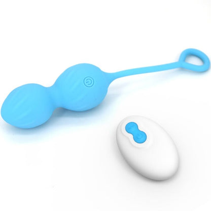 ARMONY - BLOSSOMS VAGINAL DUMBBELL VIBRATION REMOTE CONTROL 10 VIBRATIONS BLUE - My naughty haven #