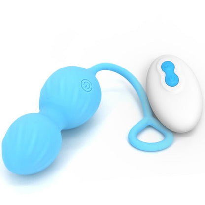 ARMONY - BLOSSOMS VAGINAL DUMBBELL VIBRATION REMOTE CONTROL 10 VIBRATIONS BLUE - My naughty haven #