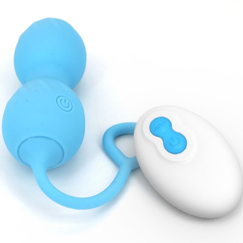 ARMONY - BLOSSOMS VAGINAL DUMBBELL VIBRATION REMOTE CONTROL 10 VIBRATIONS BLUE - My naughty haven #