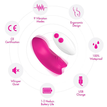 ARMONY - BUTTERFLY WEARABLE PANTIES VIBRATOR REMOTE CONTROL PURPLE - My naughty haven #