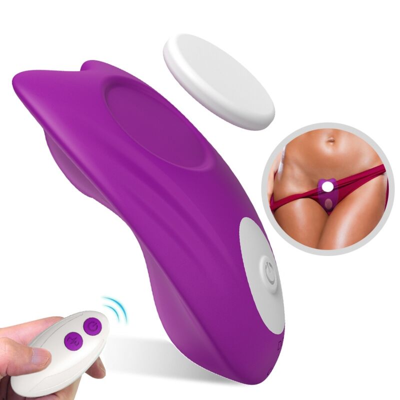 ARMONY - BUTTERFLY WEARABLE PANTIES VIBRATOR REMOTE CONTROL PURPLE - My naughty haven #