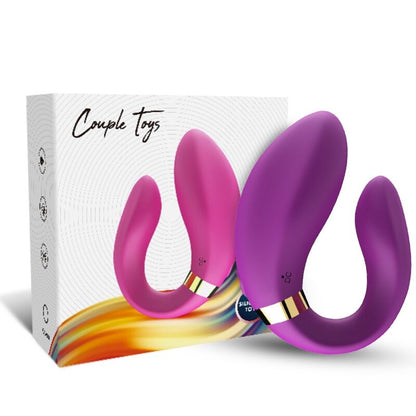 ARMONY - CRESCENT VIBRATOR FOR COUPLES REMOTE CONTROL PURPLE - My naughty haven #
