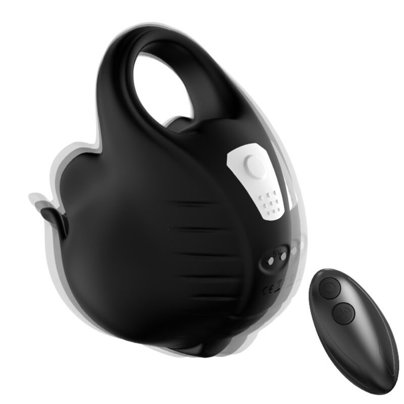 ARMONY - CUPPING VIBRATOR RING REMOTE CONTROL BLACK - My naughty haven #
