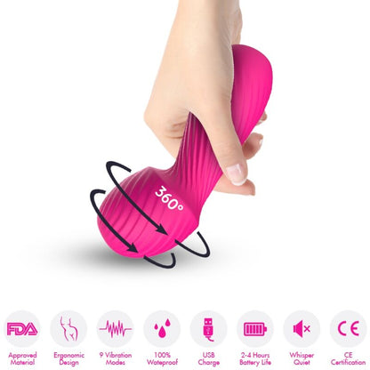 ARMONY - DAZZLE MASSAGER & VIBRATOR SMALL FUCHSIA - My naughty haven #