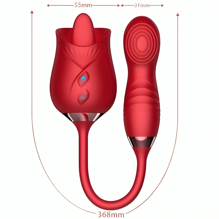 ARMONY - DELIGHT FLOWER VIBRATOR & BUMPING WITH RED TONGUE - My naughty haven #