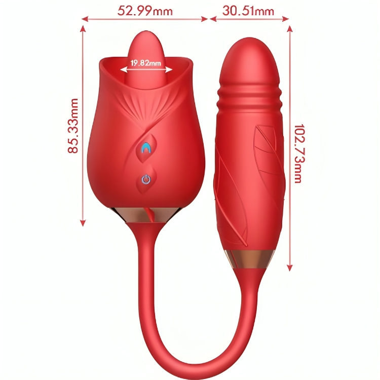 ARMONY - DELIGHT FLOWER VIBRATOR & THRUSTING WITH RED TONGUE - My naughty haven #
