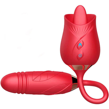 ARMONY - DELIGHT FLOWER VIBRATOR & THRUSTING WITH RED TONGUE - My naughty haven #