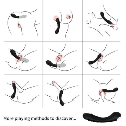 ARMONY - DILDO VIBRATOR G-SPOT SILICONE BLACK - My naughty haven #
