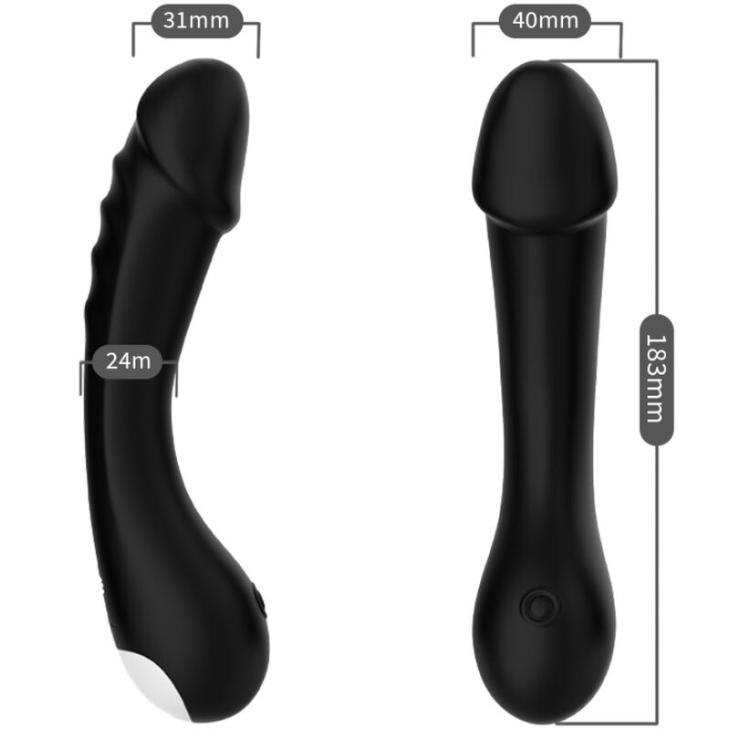 ARMONY - DILDO VIBRATOR G-SPOT SILICONE BLACK - My naughty haven #