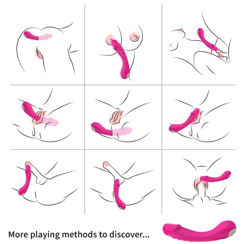 ARMONY - DILDO VIBRATOR G-SPOT SILICONE FUCHSIA - My naughty haven #