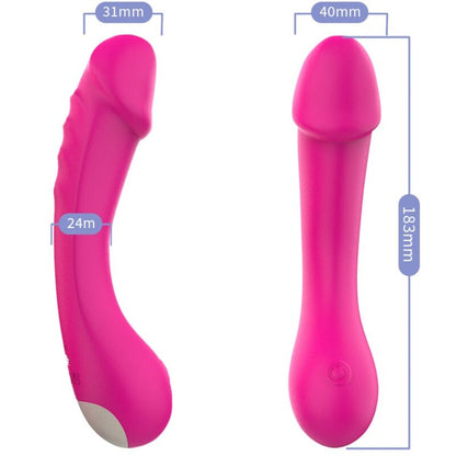 ARMONY - DILDO VIBRATOR G-SPOT SILICONE FUCHSIA - My naughty haven #
