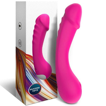ARMONY - DILDO VIBRATOR G-SPOT SILICONE FUCHSIA - My naughty haven #