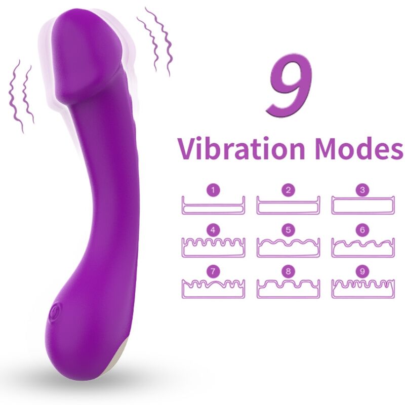 ARMONY - DILDO VIBRATOR G-SPOT SILICONE PURPLE - My naughty haven #