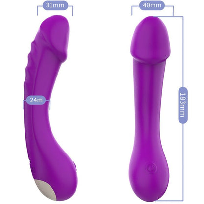 ARMONY - DILDO VIBRATOR G-SPOT SILICONE PURPLE - My naughty haven #