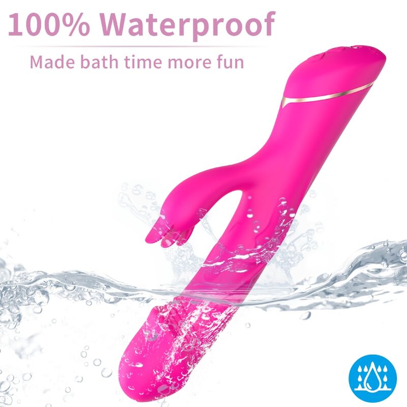 ARMONY - DILDO VIBRATOR RABBIT SILICONE FUCHSIA - My naughty haven #