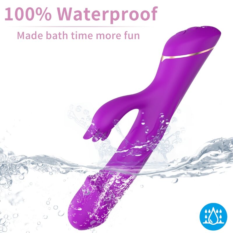 ARMONY - DILDO VIBRATOR RABBIT SILICONE PURPLE - My naughty haven #
