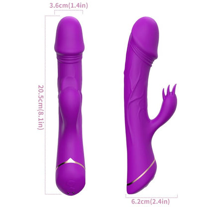 ARMONY - DILDO VIBRATOR RABBIT SILICONE PURPLE - My naughty haven #