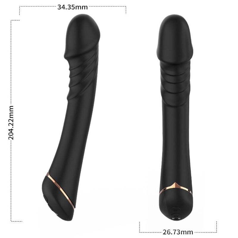 ARMONY - DILDO VIBRATOR SILICONE BLACK - My naughty haven #