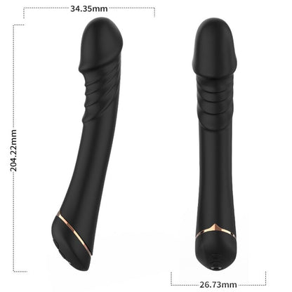 ARMONY - DILDO VIBRATOR SILICONE BLACK - My naughty haven #